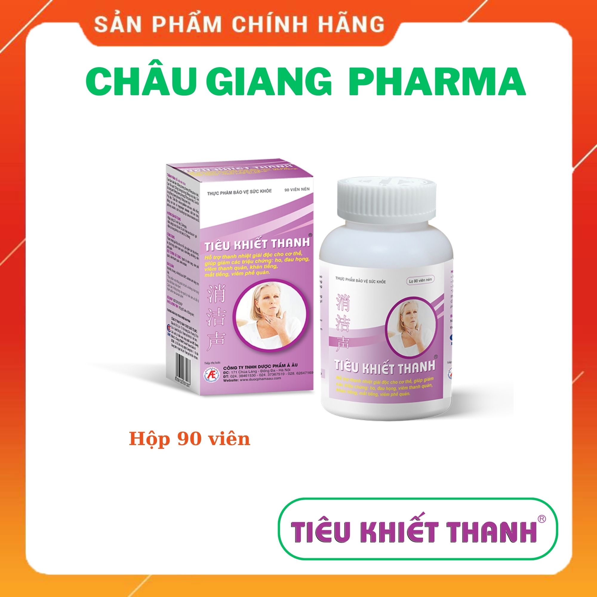 Tiêu Khiết Thanh 90 viên (Mua 02 lọ tích điểm tặng 01 hộp 30 viên)